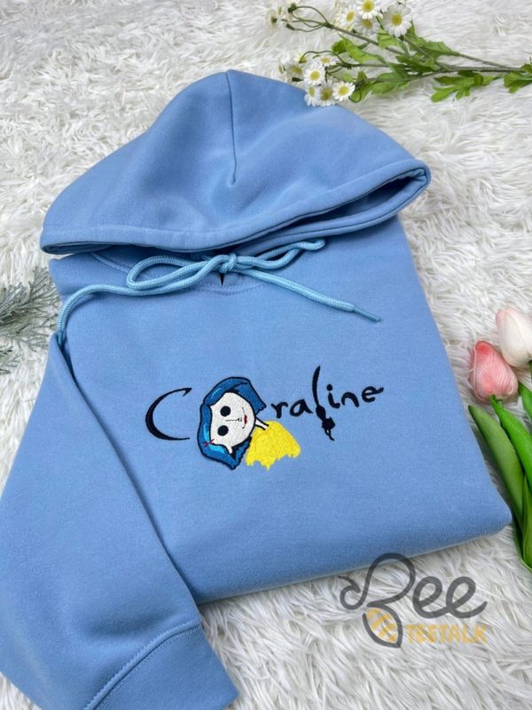 coraline embroidered sweatshirt t shirt hoodie