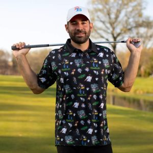 Happy Gilmore Golf Shirt Breakfast Balls Happy Gilmore All In The Hips Golf Polo trendingnowe 2