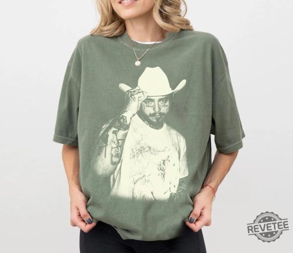 Post Malone Shirt Cowboy Post Malone Shirt Post Malone Concert Shirt revetee 1