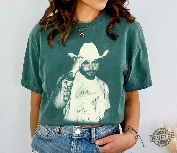 Post Malone Shirt Cowboy Post Malone Shirt Post Malone Concert Shirt revetee 2