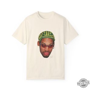 Dennis Rodman Zig Zag Green Hair Bootleg T Shirt revetee 3