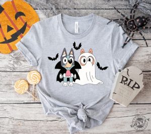 Bluey Theme Halloween Party Shirt Bluey Cartoon Sweatshirt Spooky Season Tshirt Cute Booey Halloween Hoodie Toddler Shirt giftyzy 6