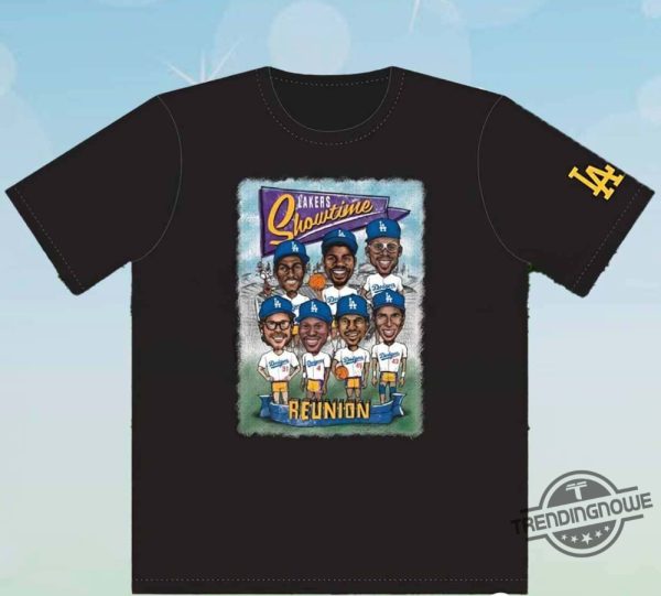 Dodgers Lakers Showtime Shirt 2024 Giveaway trendingnowe 1