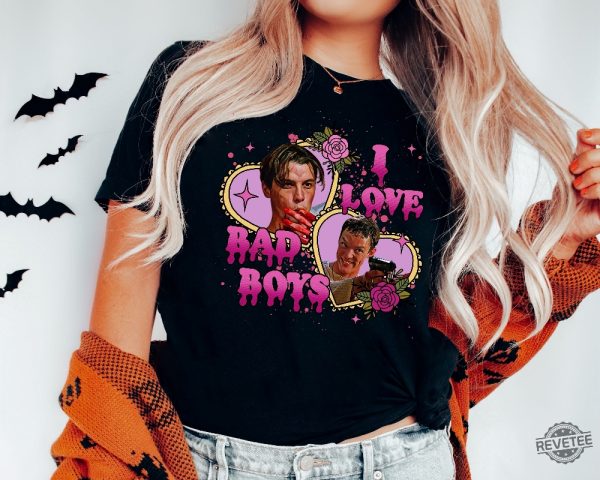 I Love Bad Boys Shirt I Love Bad Boys Scream Shirt Billy Loomis Favorite Scary Movie revetee 1