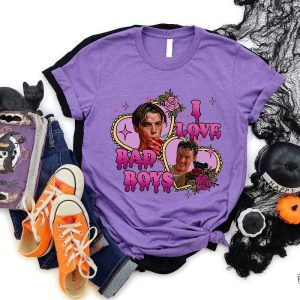 I Love Bad Boys Shirt I Love Bad Boys Scream Shirt Billy Loomis Favorite Scary Movie revetee 5