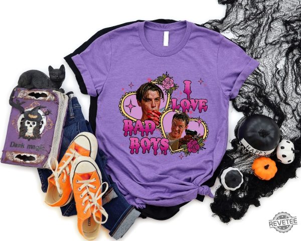 I Love Bad Boys Shirt I Love Bad Boys Scream Shirt Billy Loomis Favorite Scary Movie revetee 5