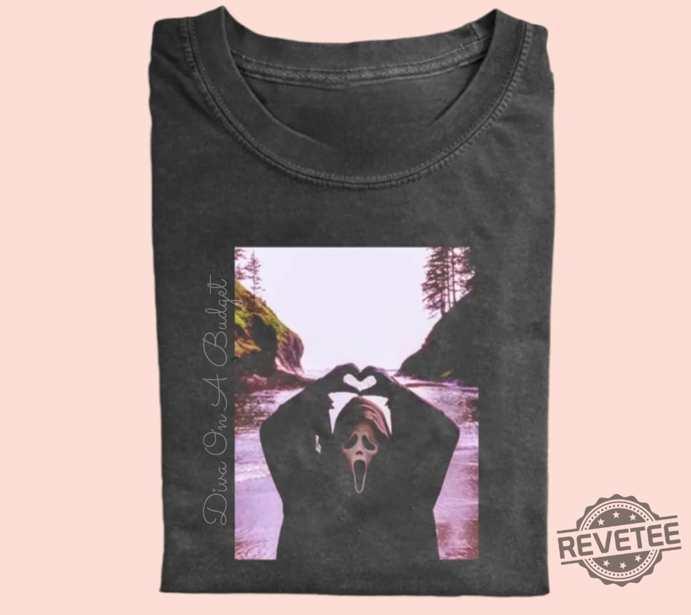 Ghostface Scream Halloween Heart Hands Shirt