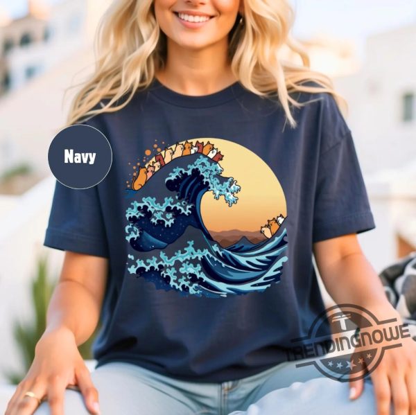 Blue Wave Cat For Kamala Shirt Cat Ladies For Harris Shirt Funny Harris Shirt Harris Walz 2024 Shirt Kamala Harris Shirt trendingnowe 3