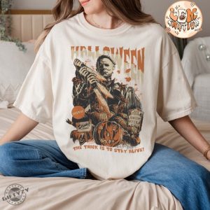 Michael Myers Halloween Shirt Horror Movie Tshirt Myers Thriller Friday The 13Th Horror Sweatshirt Retro Halloween Shirt giftyzy 3