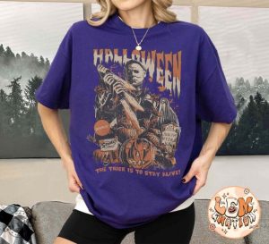 Michael Myers Halloween Shirt Horror Movie Tshirt Myers Thriller Friday The 13Th Horror Sweatshirt Retro Halloween Shirt giftyzy 4