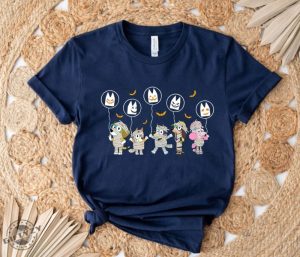 Bluey Mummy Shirt Bluey Halloween Sweatshirt Halloween Tshirt Trick Or Treat Cartoon Hoodie Cute Bluey Shirt giftyzy 3