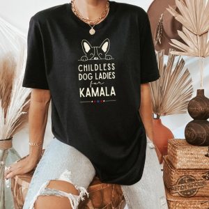 Childless Dog Ladies For Kamala Shirt Kamala Harris 2024 Dog Mom Shirt Kamala Rally T Shirt Dog Ladies Kamala Shirt trendingnowe 2