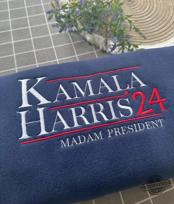 Kamala Harris 24 Embroidered Sweatshirt Harris For The People Hoodie President Kamala Harris I Am Speaking Vote 2024 Shirt trendingnowe 1