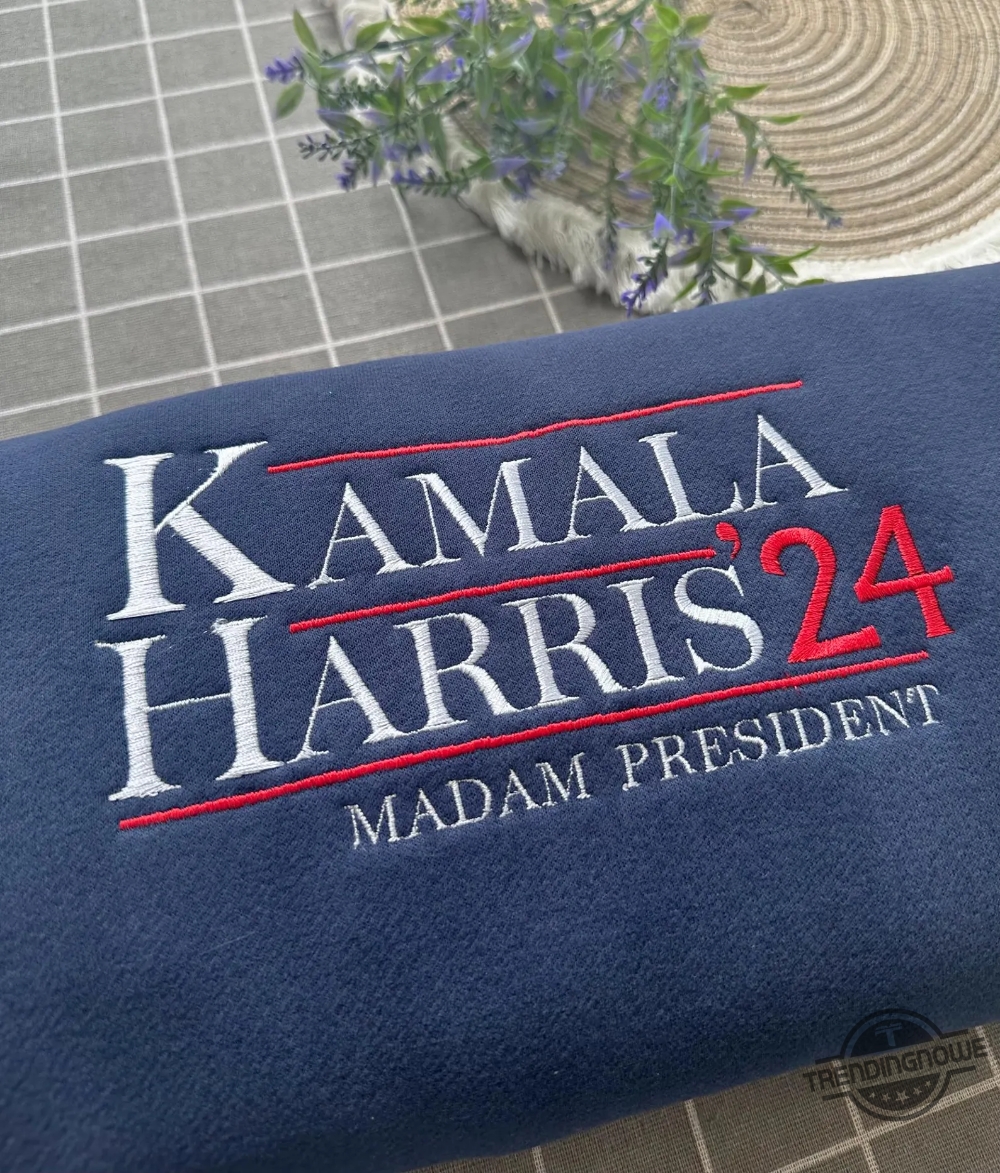 Kamala Harris 24 Embroidered Sweatshirt Harris For The People Hoodie President Kamala Harris I Am Speaking Vote 2024 Shirt