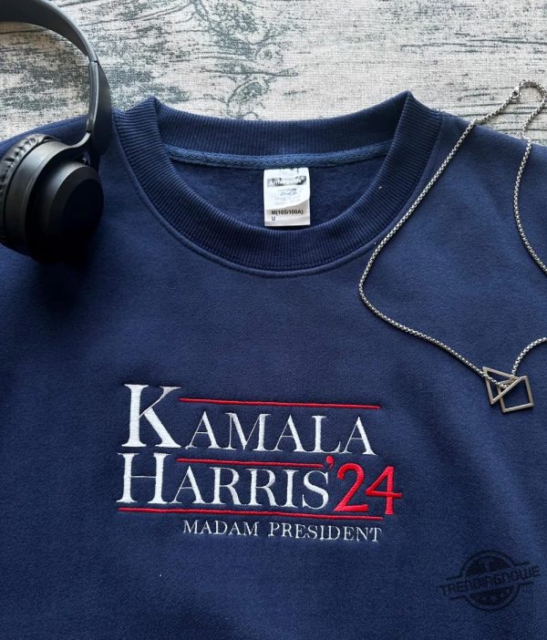 Kamala Harris 24 Embroidered Sweatshirt Harris For The People Hoodie President Kamala Harris I Am Speaking Vote 2024 Shirt trendingnowe 2