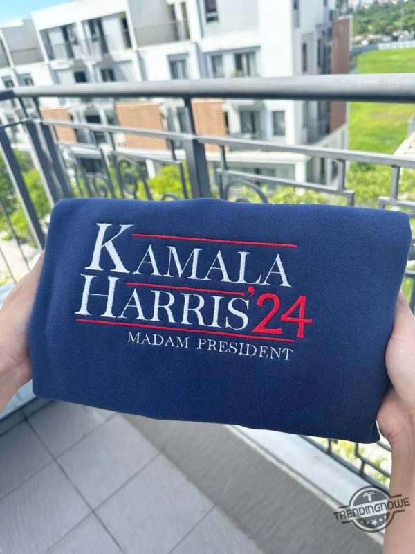 Kamala Harris 24 Embroidered Sweatshirt Harris For The People Hoodie President Kamala Harris I Am Speaking Vote 2024 Shirt trendingnowe 3