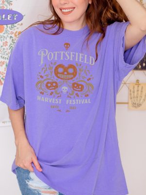 Pottsfield Harvest Festival Shirt Vintage Cartoon Shirt Spooky Season Pottsfield Harvest Festival Shirt revetee 3