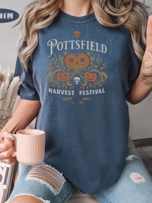 Pottsfield Harvest Festival Shirt Vintage Cartoon Shirt Spooky Season Pottsfield Harvest Festival Shirt revetee 6