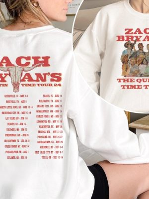 Zach Bryan Shirt The Quittin Time Tour 2024 Shirt Zach Bryan Merch Zach Bryan Tour Shirt revetee 3