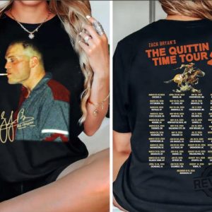 Quittin Time Tour Shirt The Quittin Time Tour Shirt Zach Bryan Tour Shirt Zach Bryan Merch revetee 3