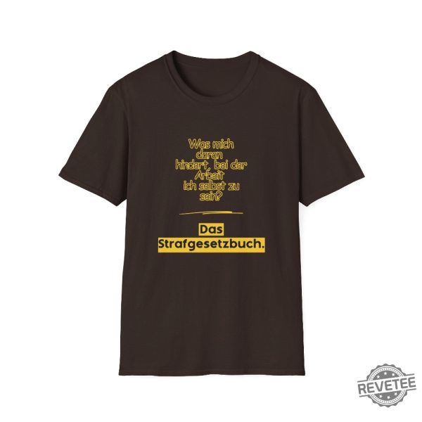 What Stops Me From Being Myself At Work The Criminal Code T Shirt revetee 1