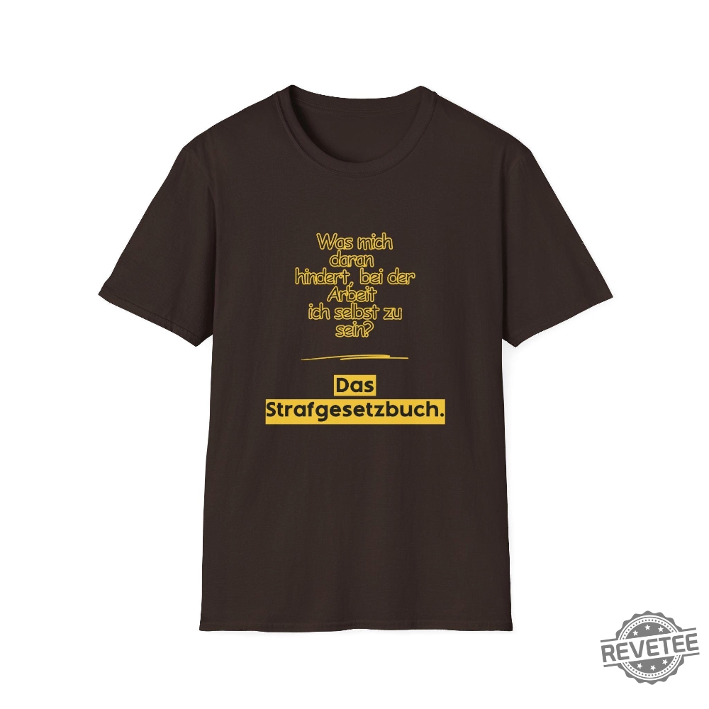 What Stops Me From Being Myself At Work The Criminal Code T Shirt