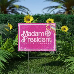 Madam President Harris Tim Yard Sign Harris For President Yard Sign Democrat Garden Sign Tim Walz Garden Sign Made In Usa trendingnowe 2