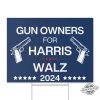 Gun Owners For Harris Yard Sign Harris For President Yard Sign Democrat Garden Sign Tim Walz Garden Sign Made In Usa trendingnowe 1