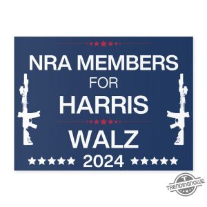 Nra Members For Harris Yard Sign Harris For President Yard Sign Democrat Garden Sign Tim Walz Garden Sign Made In Usa trendingnowe 2