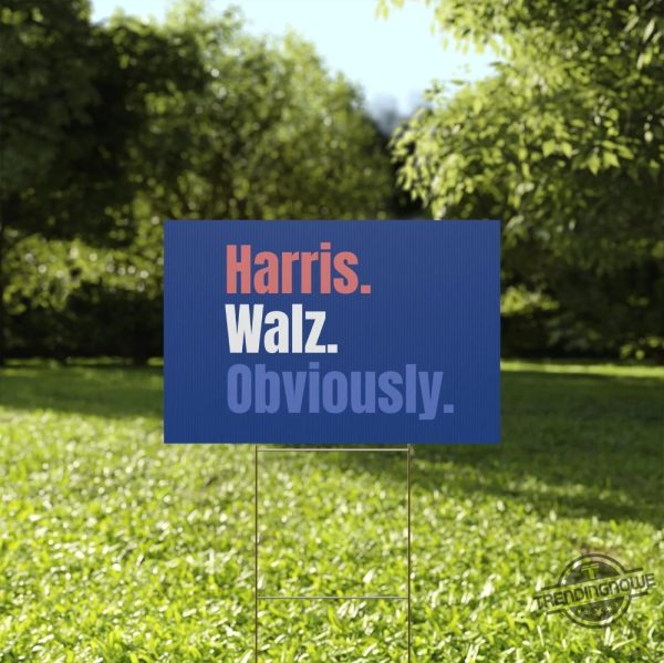 Harris Walz Yard Sign Kamala For President Harris For President Yard Sign Democrat Garden Sign Tim Walz Garden Sign Made In Usa trendingnowe 1