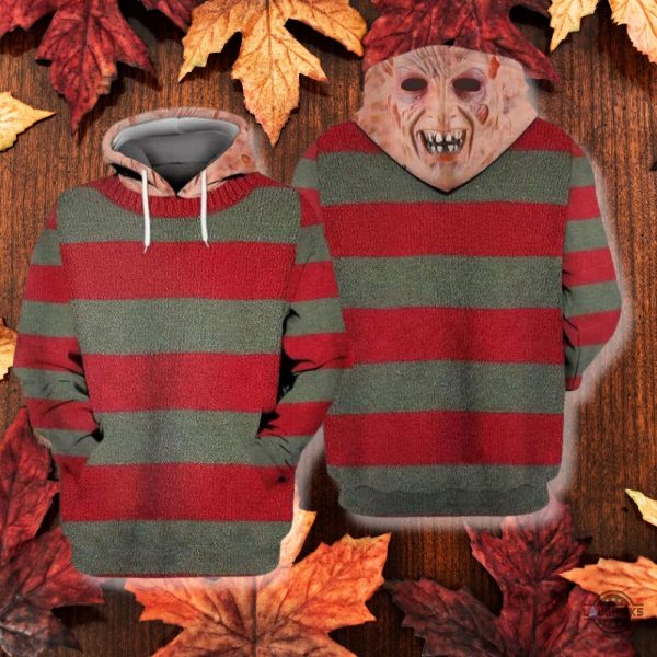 horror movie character freddy krueger halloween costume for kids and adults