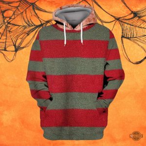 horror movie character freddy krueger halloween costume for kids and adults