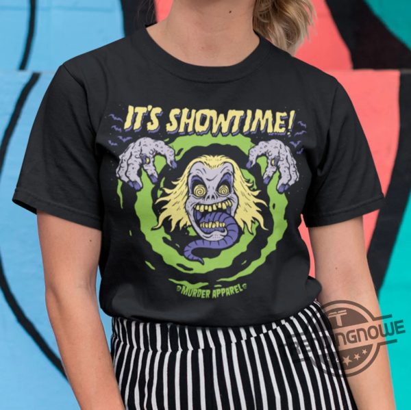 Beetlejuice Its Showtime T Shirt Beetlejuice T Shirt Tim Burton Sweatshirt Michael Keaton Shirt Beetlejuice Halloween Shirt Gift trendingnowe 1