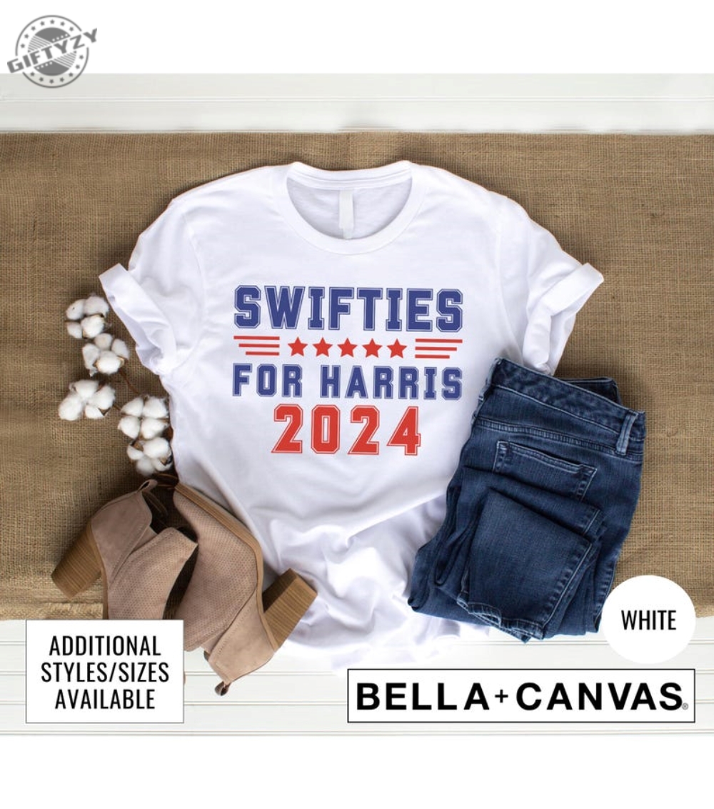 Swifties For Kamala Harris 2024 Presidential Election Graphic Tshirt Tswift Fan Hoodie Swiftie Girl Sweatshirt Present For Daughter Shirt