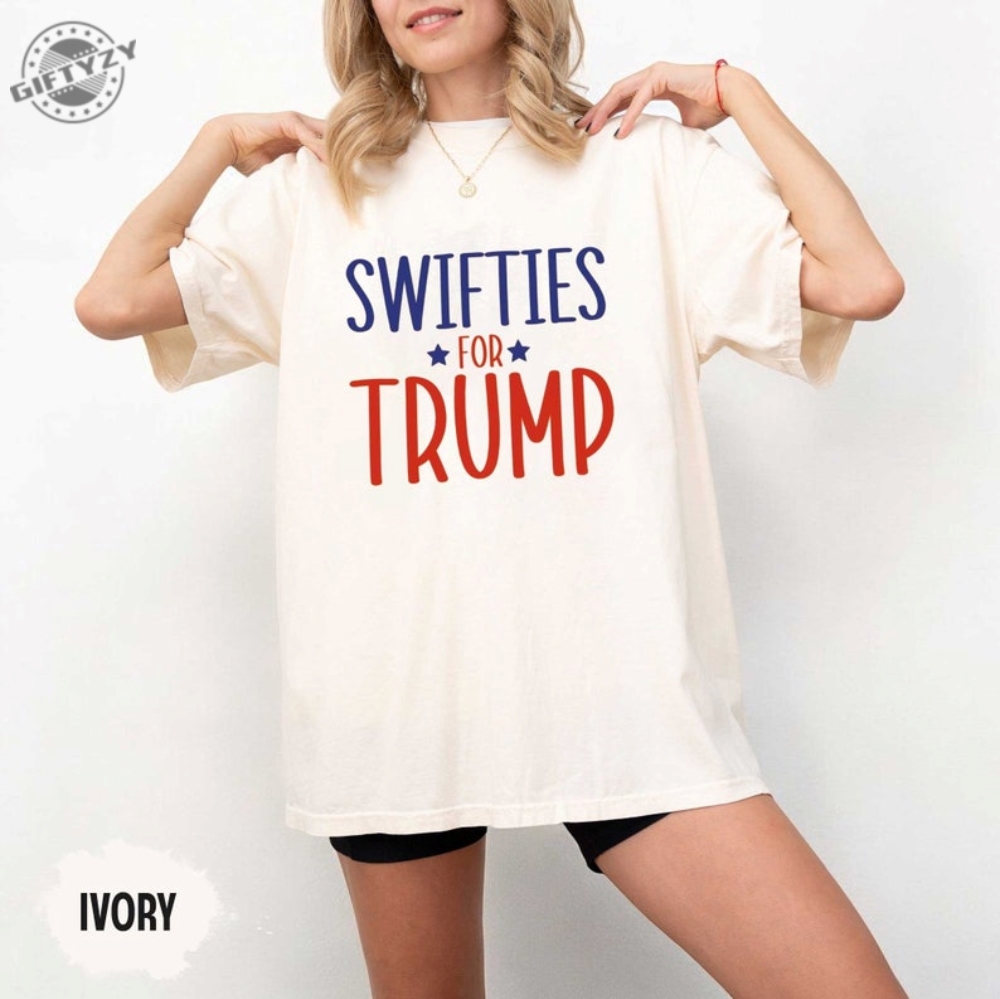 Swifties For Trump 2024 Presidential Election Tshirt Swiftie Girl Sweatshirt Donald Trump For President Shirt