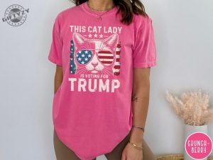 This Cat Lady Is Voting For Trump Maga Shirt Cat Mom For Trump Tshirt Trump 2024 Hoodie Cat Mama Sweatshirt Trump Vance Merch giftyzy 3