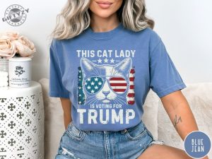 This Cat Lady Is Voting For Trump Maga Shirt Cat Mom For Trump Tshirt Trump 2024 Hoodie Cat Mama Sweatshirt Trump Vance Merch giftyzy 5