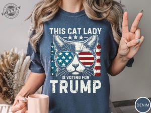 This Cat Lady Is Voting For Trump Maga Shirt Cat Mom For Trump Tshirt Trump 2024 Hoodie Cat Mama Sweatshirt Trump Vance Merch giftyzy 8