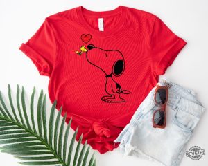 Snoopy Hug Woodstock Shirt Snoopy Love Woodstock Tshirt The Peanuts T Shirt revetee 2