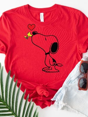 Snoopy Hug Woodstock Shirt Snoopy Love Woodstock Tshirt The Peanuts T Shirt revetee 2