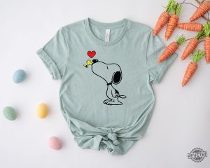 Snoopy Hug Woodstock Shirt Snoopy Love Woodstock Tshirt The Peanuts T Shirt revetee 3