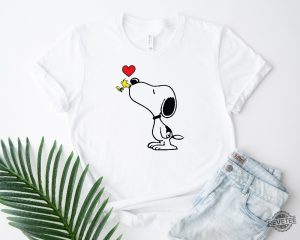 Snoopy Hug Woodstock Shirt Snoopy Love Woodstock Tshirt The Peanuts T Shirt revetee 4