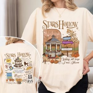 Stars Hollow Shirt Where You Lead I Will Follow Shirt Autumn Festival Lukes Diner Shirt Gilmore Girl Eras revetee 2