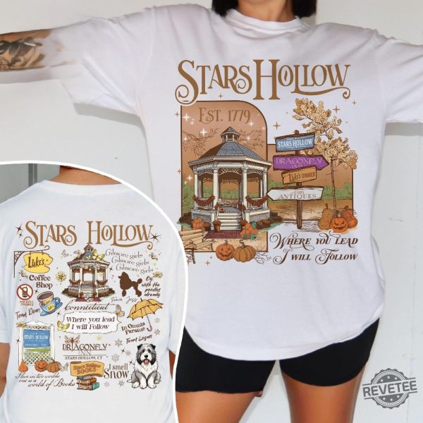 Stars Hollow Shirt Where You Lead I Will Follow Shirt Autumn Festival Lukes Diner Shirt Gilmore Girl Eras revetee 6