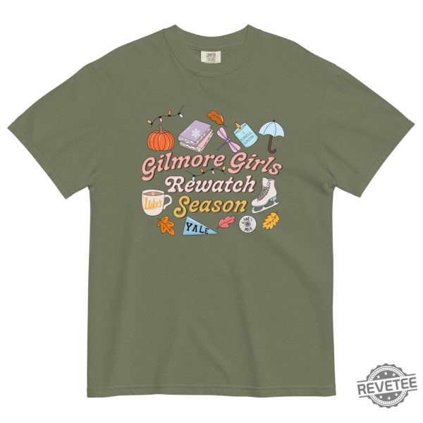 Gilmore Girls Rewatch Season Shirt Stars Hollow Shirt Lukes Coffee Shirt revetee 1