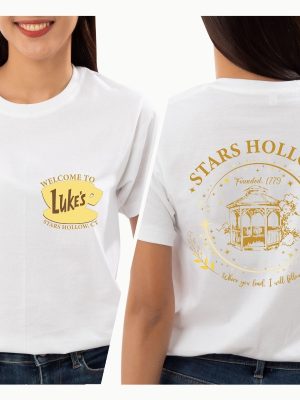 Stars Hollow Shirt Gilmore Girls Tv Series Tee Where You Lead I Will Follow Shirt Lukes Diner Tshirt revetee 3