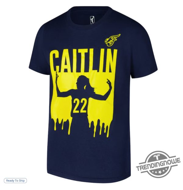 Caitlin Clark Shirt Indiana Fever Caitlin Clark Navy Drip Player T Shirt trendingnowe 1