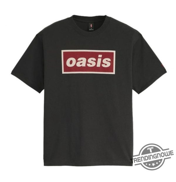 Oasis Shirt Levis Oasis Deca Logo T Shirt Black Oasis Anniversary Shirt Oasis Tickets 2025 trendingnowe 1