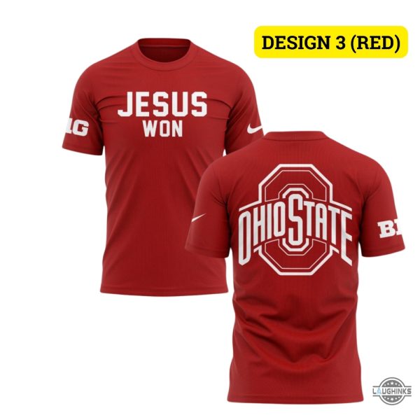 ohio state football jesus won nike shirt