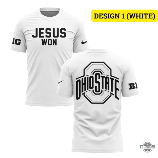 ohio state football jesus won nike shirt